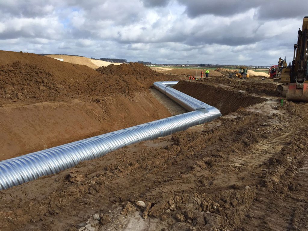 Canalisation en acier galvanisé pour la gestions des eaux pluviales Canalisation en acier galvanisé pour la gestions des eaux pluviales