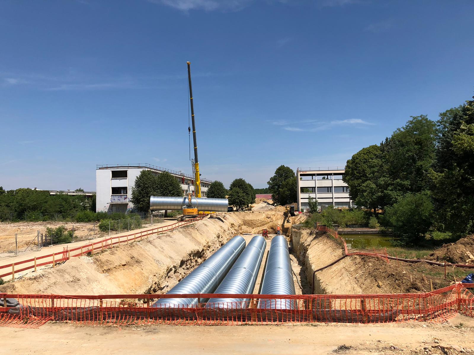 Bassin de tamponnement TUBAO installé à Limeil-Brévannes (94)