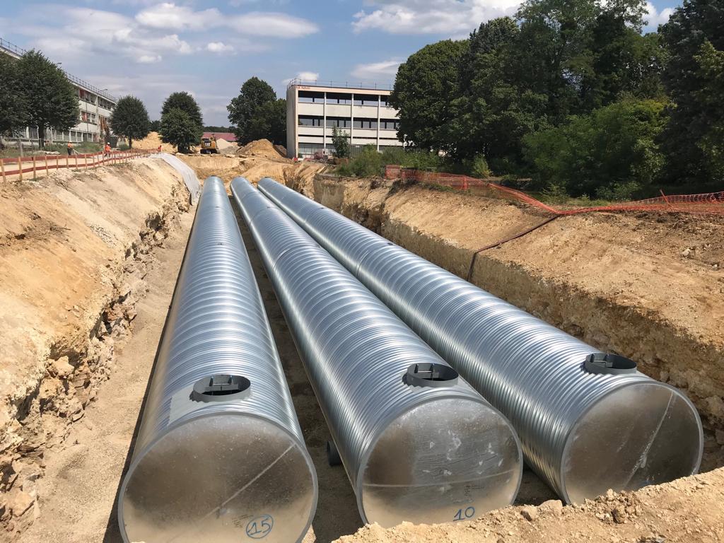 Bassin de tamponnement TUBAO installé à Limeil-Brévannes (94)