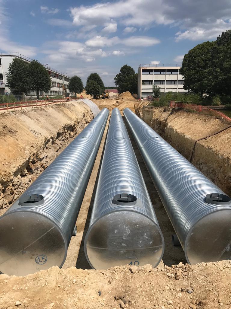 Bassin de tamponnement TUBAO installé à Limeil-Brévannes (94)