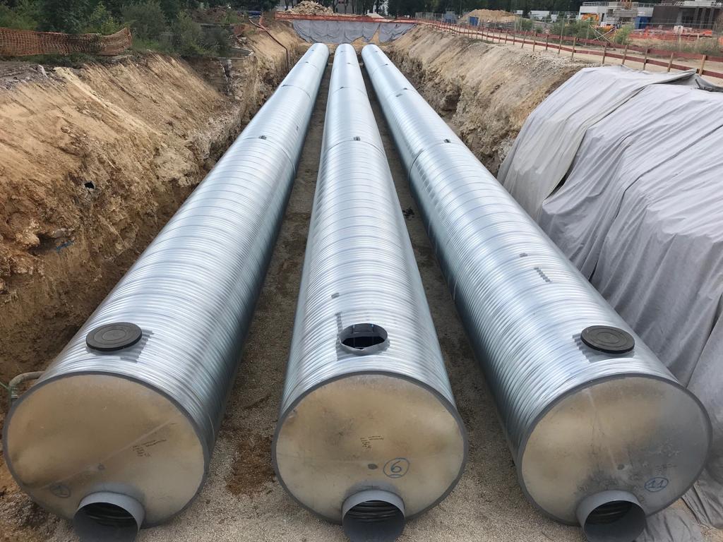 Bassin de tamponnement TUBAO installé à Limeil-Brévannes (94)