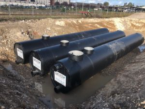 Installation Bassin de tamponnement - PEHD - DIEPPE (76)