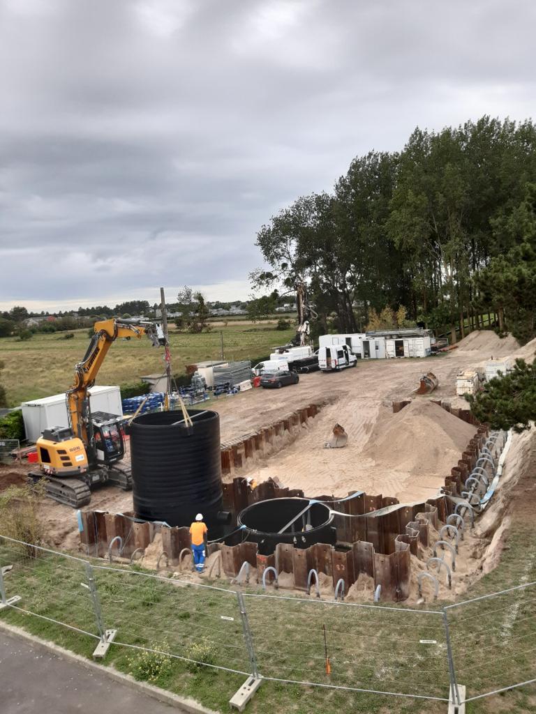 Réhabilitation d'une station d'épuration avec ajout d'un bassin stockage-restitution