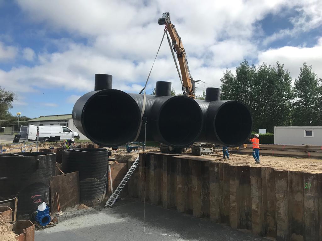 Réhabilitation d'une station d'épuration avec ajout d'un bassin stockage-restitution