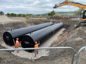 Bassin de déversement accidentel en PEHD WEHOLITE