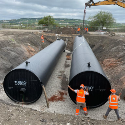 Bassin de déversement accidentel en PEHD WEHOLITE