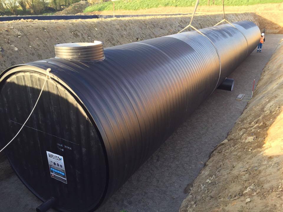 Réservoir de stockage d'eau potable en PEHD WEHOLITE - Tubao