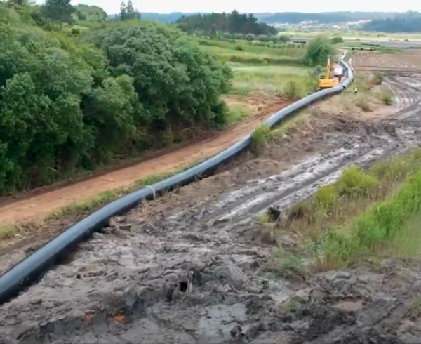 Mise ne place canalisation pehd